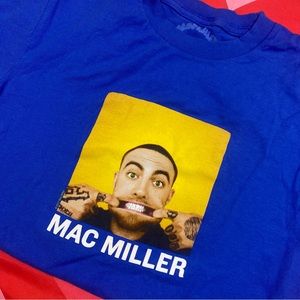 mac miller smile tee size small